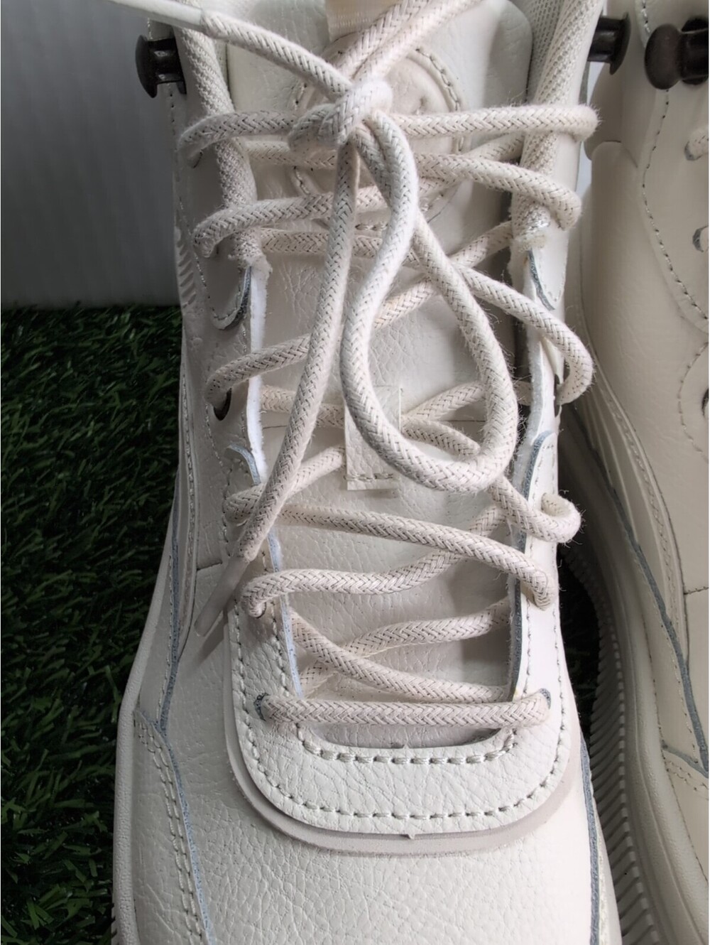 PUMA Mayra Lace Up High Top Womens Off White Sneakers Casual Shoes 39231603 - Picture 14 of 15